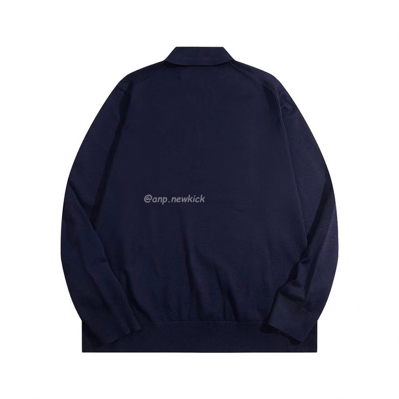 Miu Miu Logo Embroidery Polo Top In Navy (4) - www.newkick.vip